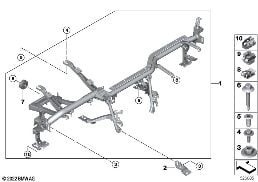 CARRIER INSTRUMENT PANEL diagram for BMW 3 Series G20 Sedan 330d