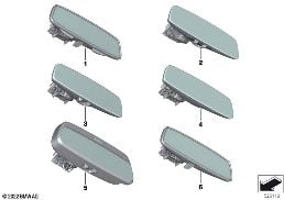 Retrovisore interno diagram for BMW X6 G06 LCI 30dX