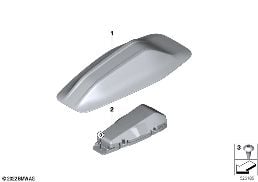 SINGLE PARTS ANTENNA diagram for BMW 5 Series G60 Sedan i5 eDrive40