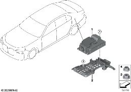 Moduł odbiornika audio diagram for BMW 7 Series G70 740iX