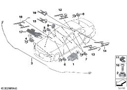 Elem. elektr. poduszki powietrznej diagram for BMW 7 Series G70 740iX