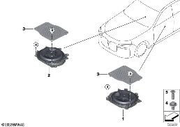 Elem. poj. basu centralnego diagram for BMW 7 Series G70 740iX
