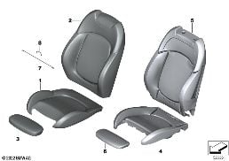 SEAT, FRONT, UPHLSTRY, COVER, SPORT SEAT