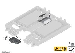 HIGH-VOLTAGE BATTERY CONTROL UNITS diagram for BMW X1 U11 30eX