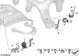 Czujnik regulacji zasięgu świateł diagram for BMW 7 Series G70 M760eX