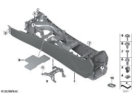 CENTER CONSOLE diagram for BMW 7 Series G70 i7 xDrive60