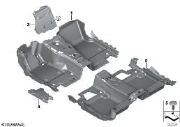 FLOOR COVERING diagram for BMW 7 Series G70 i7 xDrive60