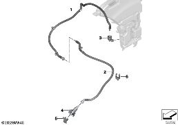 Układ oczyszczania ICAM przód diagram for BMW 7 Series G70 740iX
