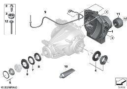 Jedn.díly zadní rozvodovky – 215LWS diagram for BMW X6 G06 LCI 30dX