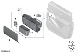 Asbak deur achter diagram for BMW Rolls-Royce Cullinan RR31 Cullinan