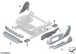 SEAT, FRONT, SEAT TRIM COVERS, ELECTRIC
