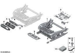 SEAT, FRONT, SEAT FRAME, ELECTRIC