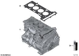 Shortblock diagram for BMW X1L F49 LCI X1 25Li