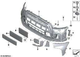 AEROKIT, TRIM COVER, FRONT