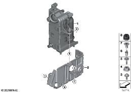 CONDENSER AIR CONDITIONING diagram for BMW 5 Series G68 Sedan i5 eDrive40L