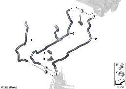 COOLANT HOSES FOR AUXILIARY HEATER