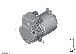 ELECTRIC A/C COMPRESSOR diagram for BMW 7 Series G70 750eX
