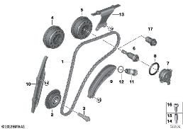 TIMING GEAR TIMING CHAIN TOP - VANOS