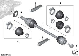 เอาต์พุตชาฟท์ diagram for BMW X1L U12 X1 M35LiX