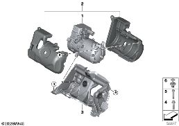 Compresor del climatizador eléctrico diagram for BMW Rolls-Royce Spectre Coupé RR25 Spectre