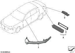 Dodatkowy kierunkowskaz/ oprawa zew. diagram for BMW 7 Series G70 M760eX