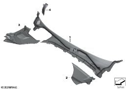 TRIM, WINDSHIELD COWL, OUTER diagram for BMW 7 Series G70 i7 xDrive60