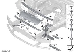 FRONT PANEL diagram for BMW 7 Series G70 i7 xDrive60