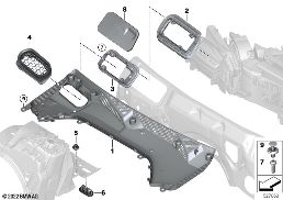 VARIOUS GROMMETS / SEALS diagram for BMW 7 Series G70 750eX