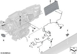 ELECTRIC PARTS FOR HEATER AND A/C UNIT diagram for BMW 5 Series G68 Sedan i5 eDrive40L