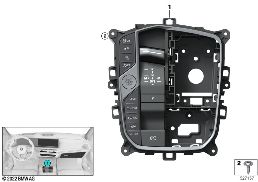 CONTROL PANEL CENTER CONSOLE diagram for BMW X3 G08 30iX