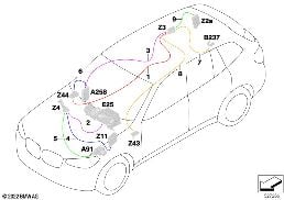 SUPPLY CABLE MAIN WIRING HARNESS diagram for BMW X3 G08 30iX