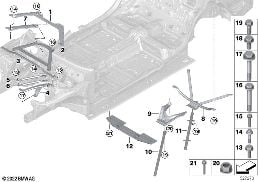 REINFORCEMENT, BODY diagram for BMW 7 Series G70 i7 xDrive60