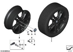 BMW LA WHEEL DOUBLE SPOKE 871M - 19