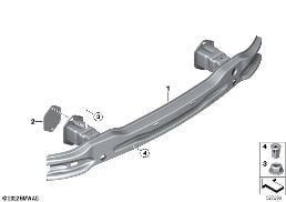 CARRIER, REAR diagram for BMW 3 Series F34 GT 335iX