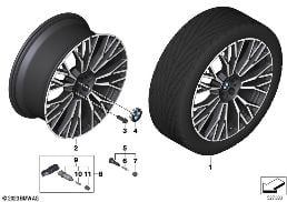 BMW k.z l.kovu vícepaprskové 745I - 22'' diagram for BMW X6 G06 LCI 40dX