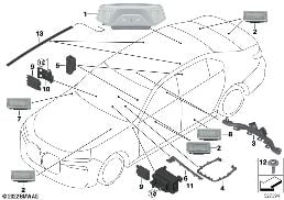 Różne światła diagram for BMW 7 Series G70 M760eX