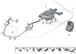 Regul.výšky/generátor tlak.vzduchu diagram for BMW X5 G05 LCI 30dX