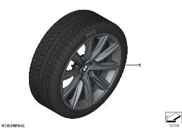 WINTER WHEEL WITH TIRE V-SPOKE 684 - 18