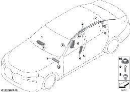 Poduszka powietrzna diagram for BMW 7 Series G70 M760eX