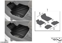 ACCESSORIES AND RETROFITTINGS diagram for BMW X1 F48 20dX