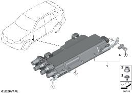 控制單元 便捷充電電子控制系統 KLE diagram for BMW X3 G01 LCI 30eX
