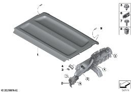 Bewaarvak diagram for BMW X1 U11 20i