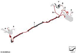 BATTERY CABLE/EARTH CABLE diagram for BMW X5 G05 40i
