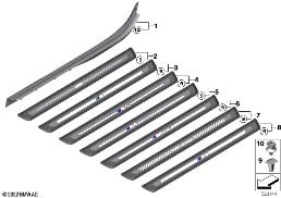 Paramento de entrada diagram for BMW 4 Series G23 Convertible M440iX