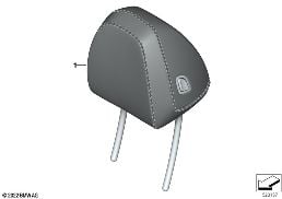 IND. HEADREST, SPORTS SEAT, FRONT diagram for BMW 4 Series G26 Gran Coupé 430iX