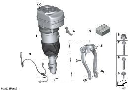 Amort.pneum.przedni, nap.na cztery koła diagram for BMW 7 Series G70 740iX