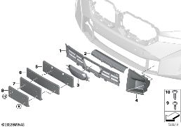 M TRIM DECOR ELEMENTS, FRONT