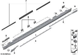 COVER DOOR SILL / WHEEL ARCH