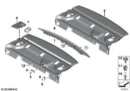 R シェルフ diagram for BMW 5 Series G60 セダン 520dX