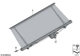 R シェルフ ローラー ブラインド diagram for BMW 5 Series G60 セダン 520dX
